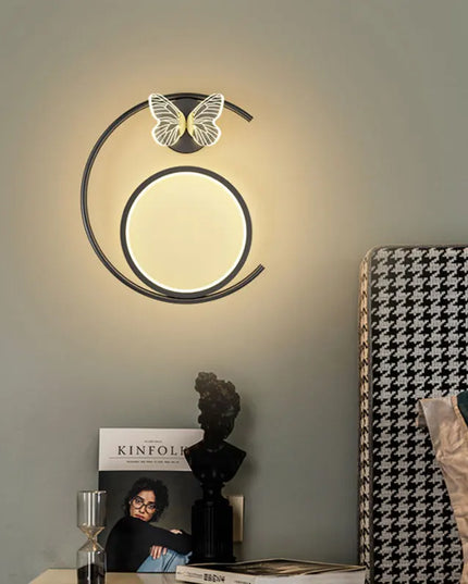 Modern Golden Butterfly LED Wall Lamp - Stylish Home Decoration