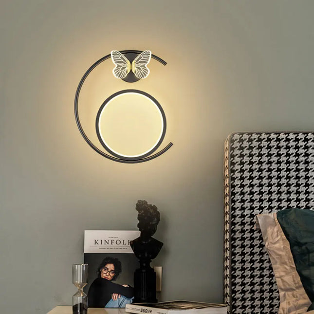 Modern Golden Butterfly LED Wall Lamp - Stylish Home Decoration