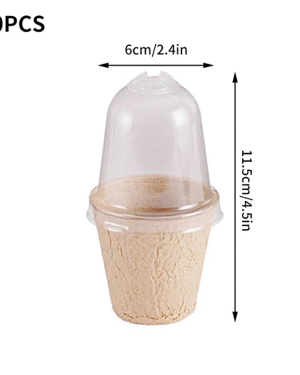 10/20PCS Biodegradable Nursery Seedling Cups - Ideal for Germination