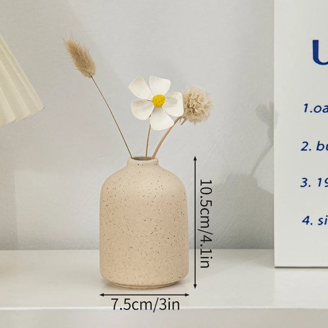Modern White Ceramic Vase - Nordic Decorative Flower Pot for Home Decor