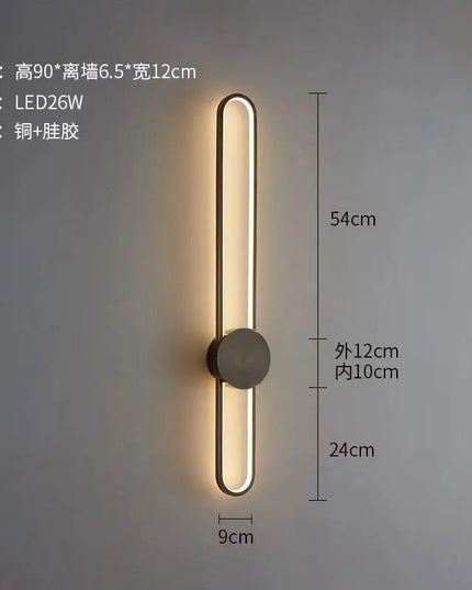 Modern Nordic LED Wall Lamp - Stylish Lighting for Bedroom & Living Room
