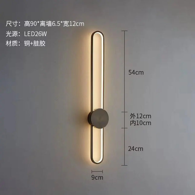 Modern Nordic LED Wall Lamp - Stylish Lighting for Bedroom & Living Room