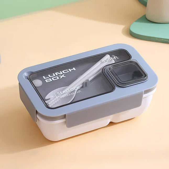 850ml/1100ml Lunch Box Microwave Portable Bento Boxes with Tableware for Kids