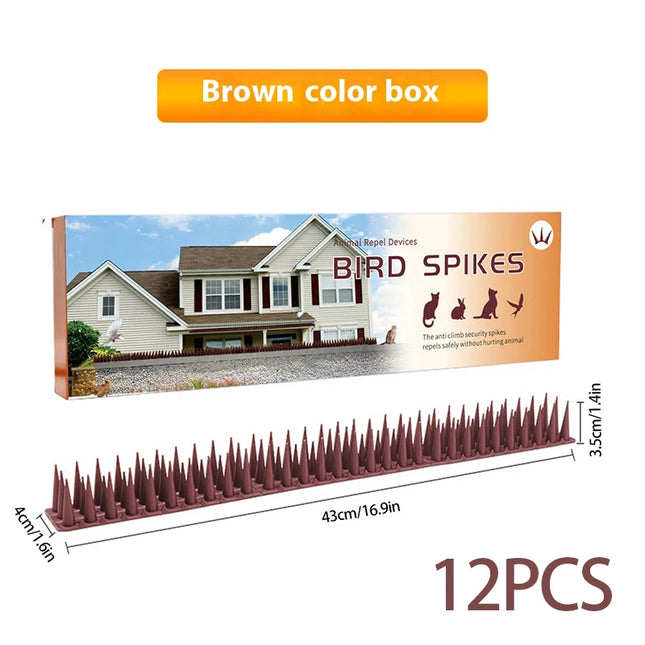 Plastic Anti-Bird Spikes Balcony Eaves Windowsills Bird Repellent Anti-Pigeon Anti-Cat Bird Repeller Thorn Boxed Package