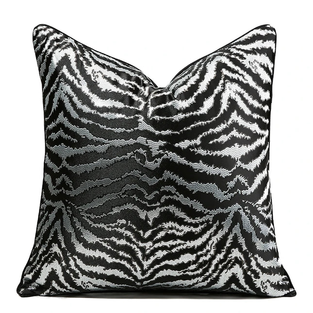 Anqianny Golden Cushion Cover - Tiger Zebra Pattern for Sofa Decor