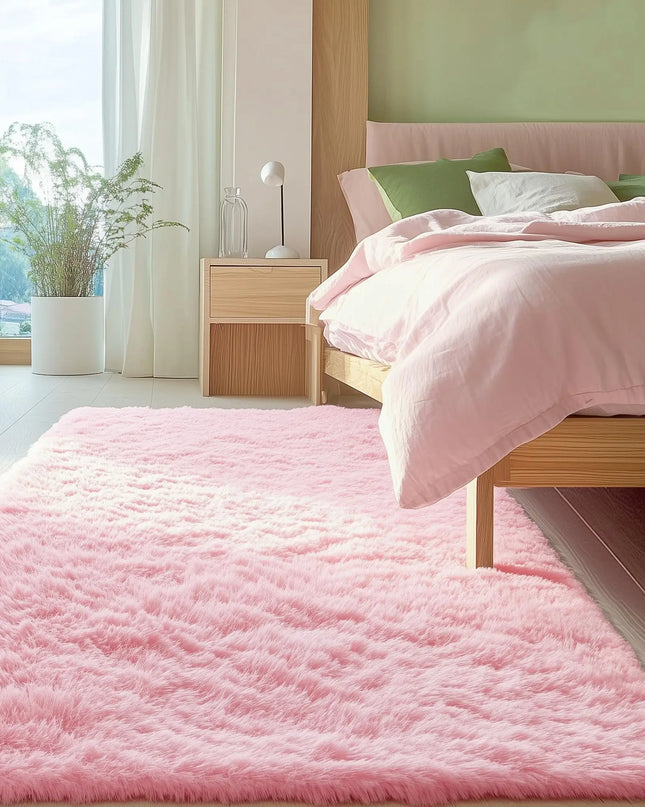 Olanly Large Fluffy Shaggy Area Rug - Soft Plush Indoor Carpet