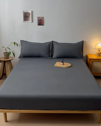 Anqianny 3pcs Cotton Fitted Bed Sheet Set - Soft and Breathable Bedding