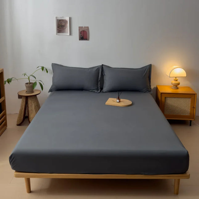 Anqianny 3pcs Cotton Fitted Bed Sheet Set - Soft and Breathable Bedding