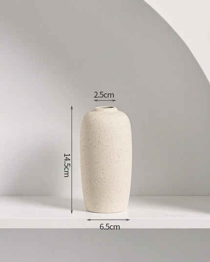 Modern White Ceramic Vase - Nordic Decorative Flower Pot for Home Decor