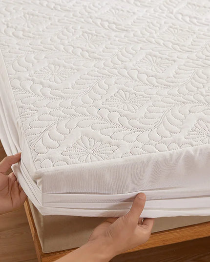 Anqianny Waterproof Mattress Protector - Soft Solid Color Bedding