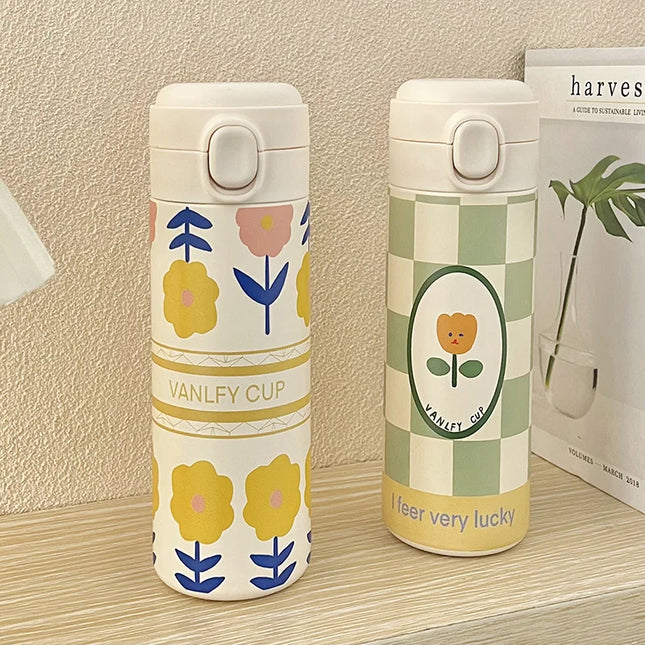 500ml Stainless Steel Thermal Bouncing Cover Bottle