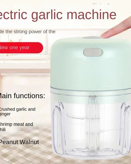 Portable Electric Garlic Chopper - 100 ml Grinder for Veggies