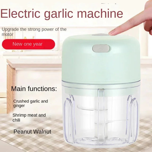Portable Electric Garlic Chopper - 100 ml Grinder for Veggies