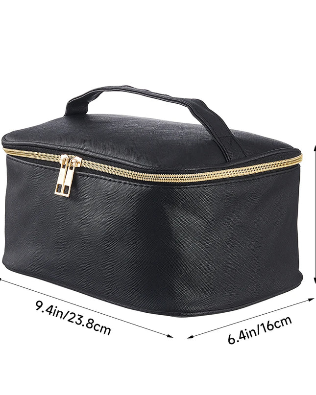 Modishion Double Zipper Travel Cosmetic Bag - Large Capacity & Versatile