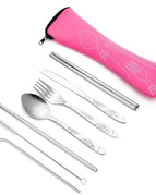 7pcs set rose red