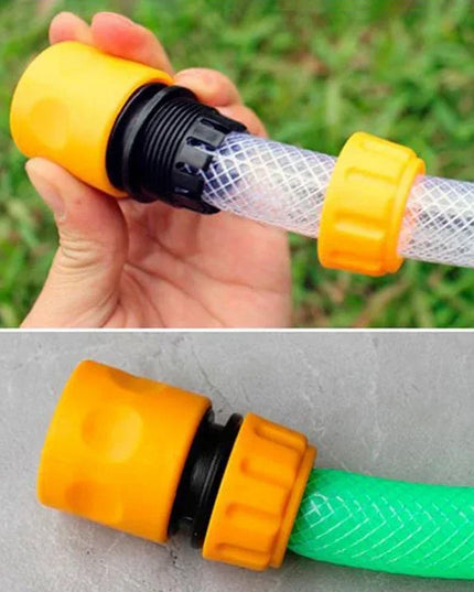 Garden Watering Hose Connector - 1/2" Quick Connect Repair Adapter