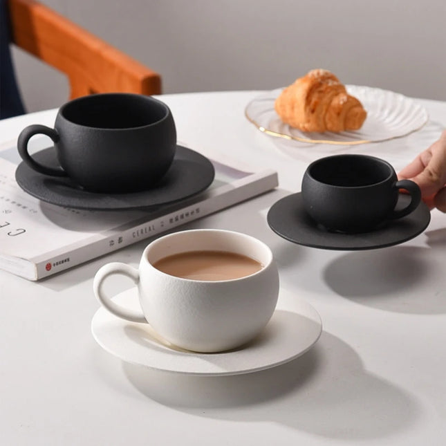 280ML Rock Sand Ceramic Coffee Cup Set
