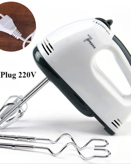 Handheld Electric Egg Beater - 7-Speed Mixer for Baking and Cooking