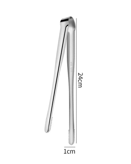 2Pcs Kitchen Tongs Stainless Steel Barbecue Tongs