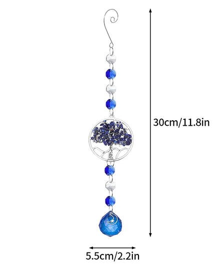Crystal Sun Catchers Wind Chimes - Rainbow Light Catching Outdoor Decor