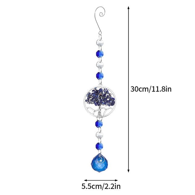 Crystal Sun Catchers Wind Chimes - Rainbow Light Catching Outdoor Decor
