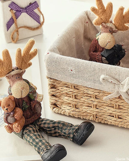 Woven Storage Baskets Organizers Picnic Breakfast Basket Laundry Box Sundries Storage Basket Desktop Cosmetics Snack Storage Box