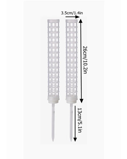 Stackable Plastic Plant Support Stakes - Self-Watering Moss Pole Trellis