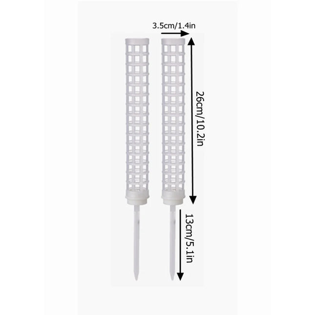 Stackable Plastic Plant Support Stakes - Self-Watering Moss Pole Trellis