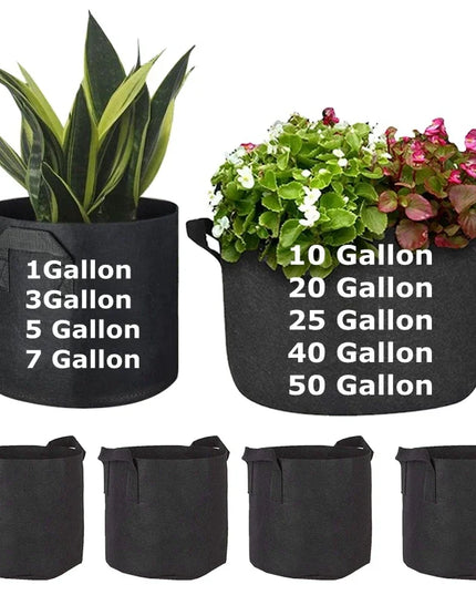 Felt Plant Grow Bags Fabric Grow Pots Strawberry Vegetables Planting Pots Flower Planting Containers Home Garden Tools
