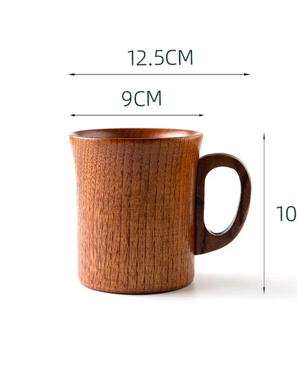 Handmade Wooden Big Belly Cups - Eco-Friendly Drinkware for Beer, Tea & Coffee