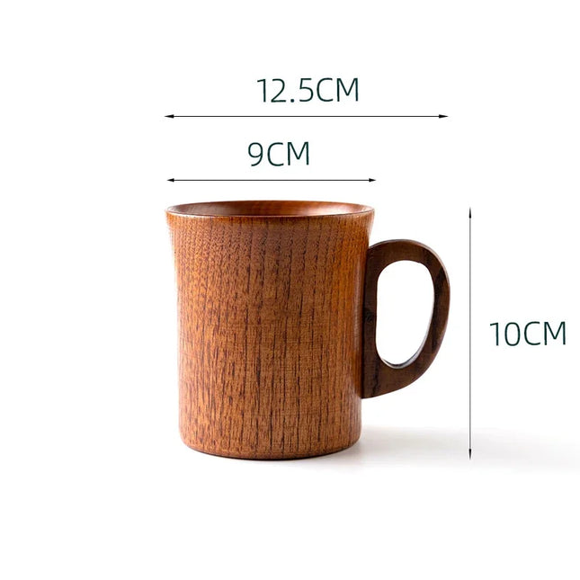 Handmade Wooden Big Belly Cups - Eco-Friendly Drinkware for Beer, Tea & Coffee