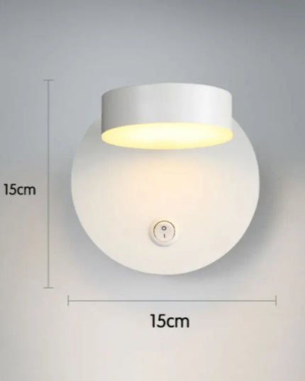 Modern Simple LED Wall Lamps - Rotatable Bedside Reading Light