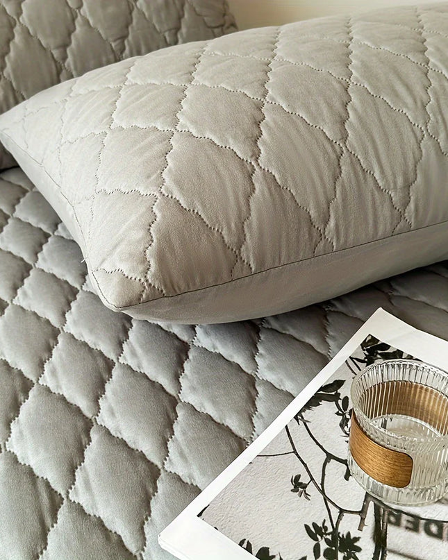 Anqianny Waterproof Bed Sheet Set - 3pcs, Soft Fitted & Pillowcases