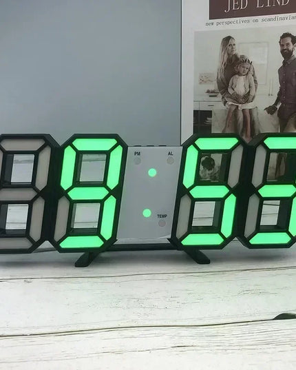 Led Digital Clock Modern Home Decoration Night Light Mode