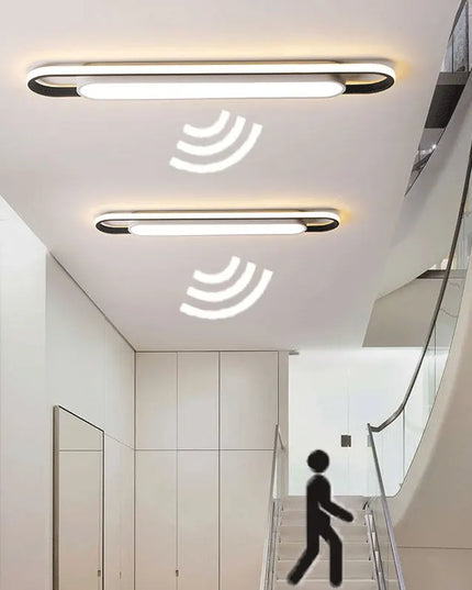 Modern LED Ceiling Light for Living Room -  Long Strip, Minimalist Design