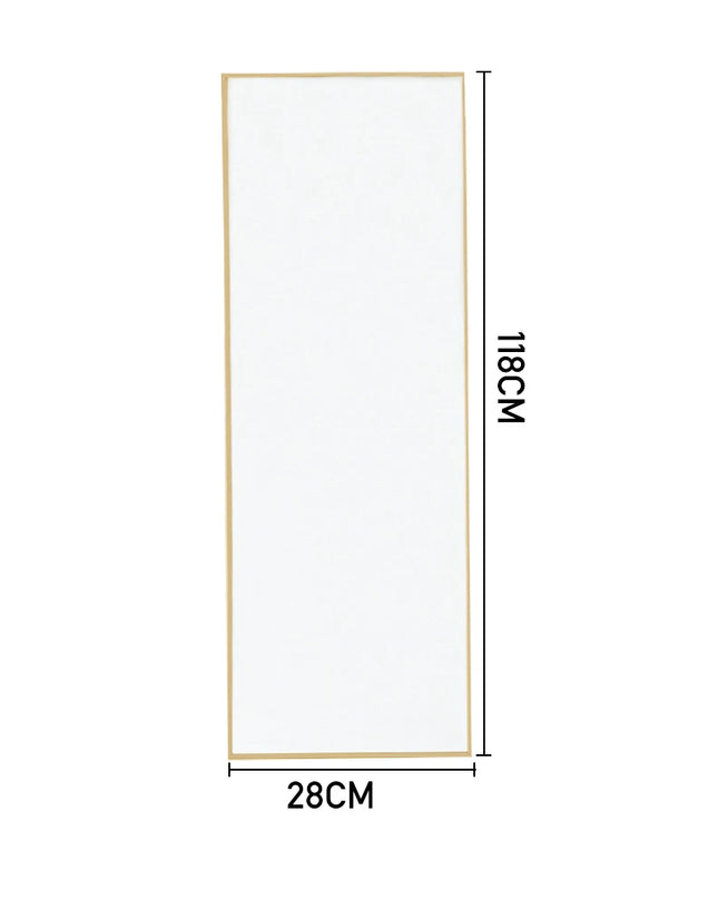 Breeins Over the Door Full Length Mirror - Stylish Black Frame, Versatile Setup