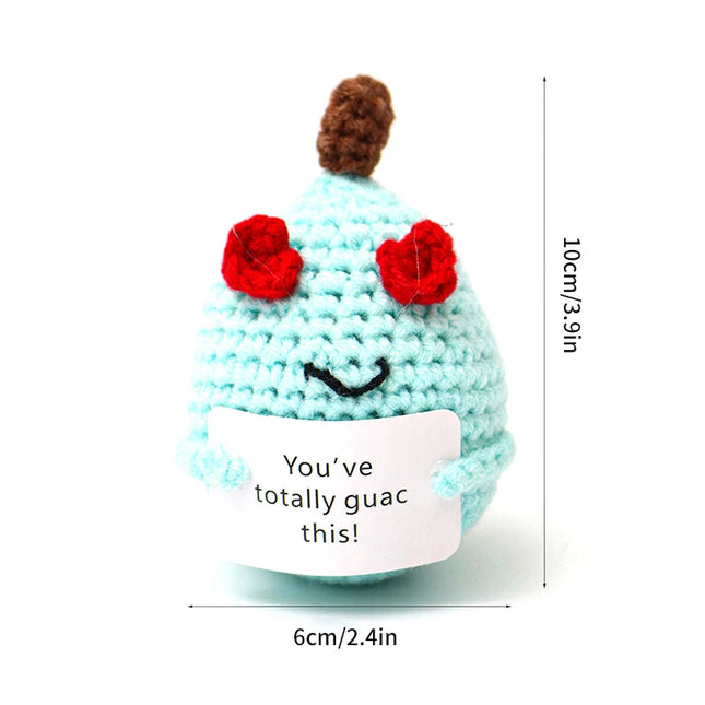 Positive Crochet Bee Miniature Decor - Kawaii Fruit & Vegetable Ornament