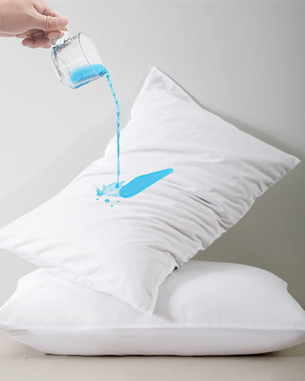 Anqianny 2pcs Waterproof Pillow Covers - Zippered Knitted Protector