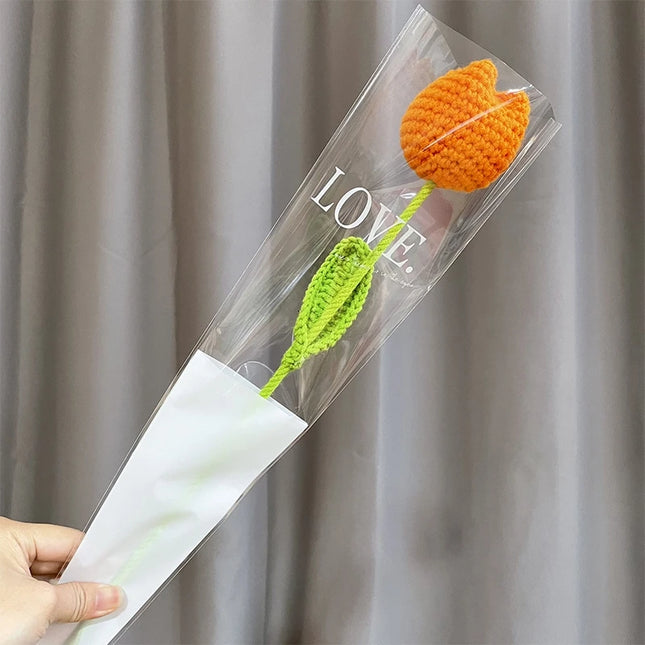 Hand-Knitted Crochet Flower Bouquet - Perfect Gift for Weddings & Graduations