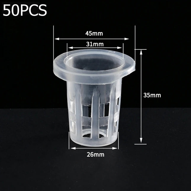 50Pcs Hydroponic Planting Basket Soilless Nursery Basket Vegetable Growing Nursery Cup Garden Hydroponic Vegetable Accessories