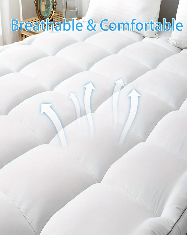 Anqianny Quilted Cooling Mattress Topper - Extra Thick & Soft Comfort