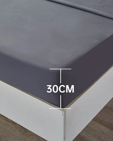 Anqianny 4-Piece Solid Bedding Set - Waterproof Fitted Sheet & Pillowcases