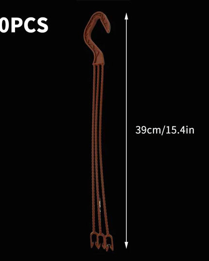 Plastic Flower Pot Hanger Plant Pot Hanging Holder Garden Planter Hooks Home Hanging Basket Balcony Decor 24/36cm Wholesale