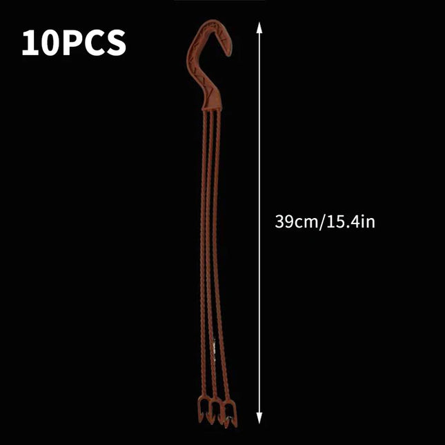 Plastic Flower Pot Hanger Plant Pot Hanging Holder Garden Planter Hooks Home Hanging Basket Balcony Decor 24/36cm Wholesale