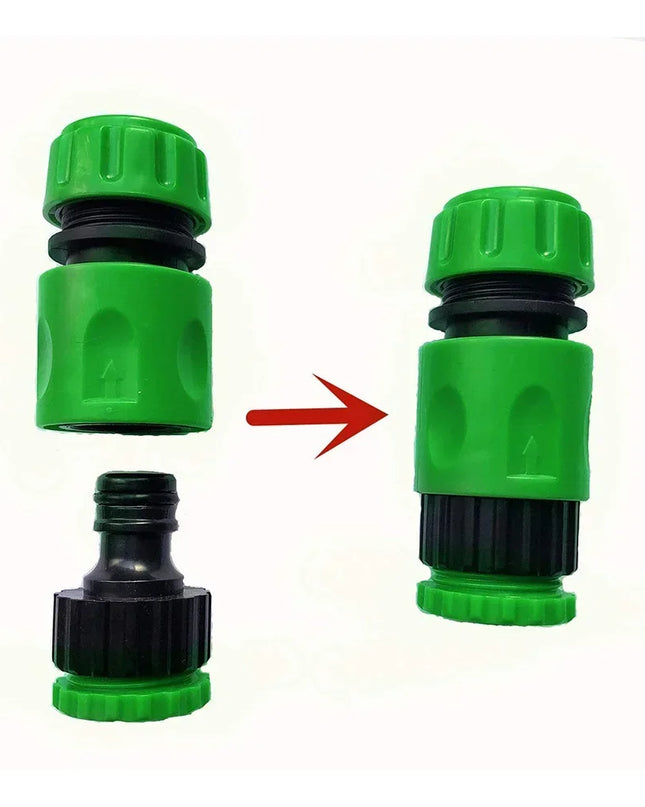 Garden Watering Hose Connector - 1/2" Quick Connect Repair Adapter