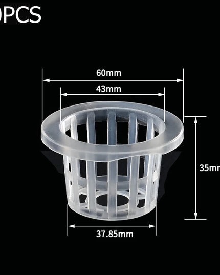 50Pcs Hydroponic Planting Basket Soilless Nursery Basket Vegetable Growing Nursery Cup Garden Hydroponic Vegetable Accessories