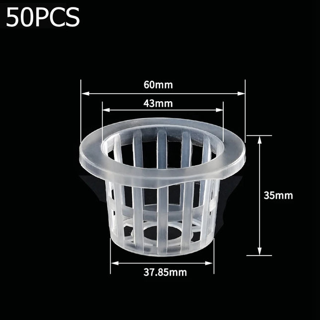 50Pcs Hydroponic Planting Basket Soilless Nursery Basket Vegetable Growing Nursery Cup Garden Hydroponic Vegetable Accessories