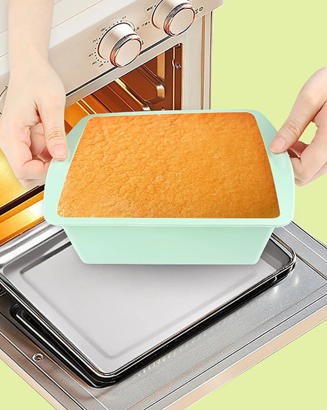 Eco-Friendly Silicone Baking Tray - Easy Demold Square Cake Mold