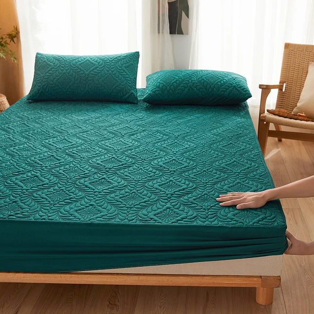 Anqianny Waterproof Quilted Mattress Protector - Breathable & Anti-Mite