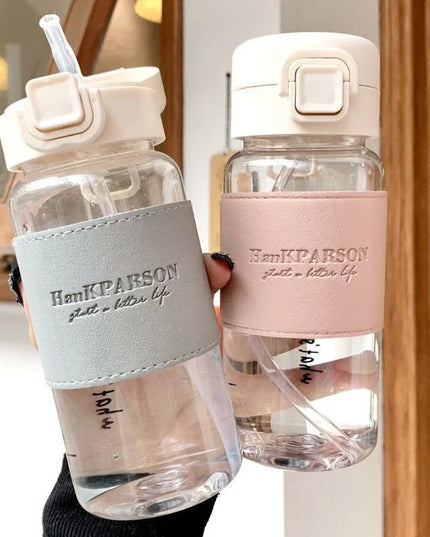 500ml Portable Water Bottle with Straw